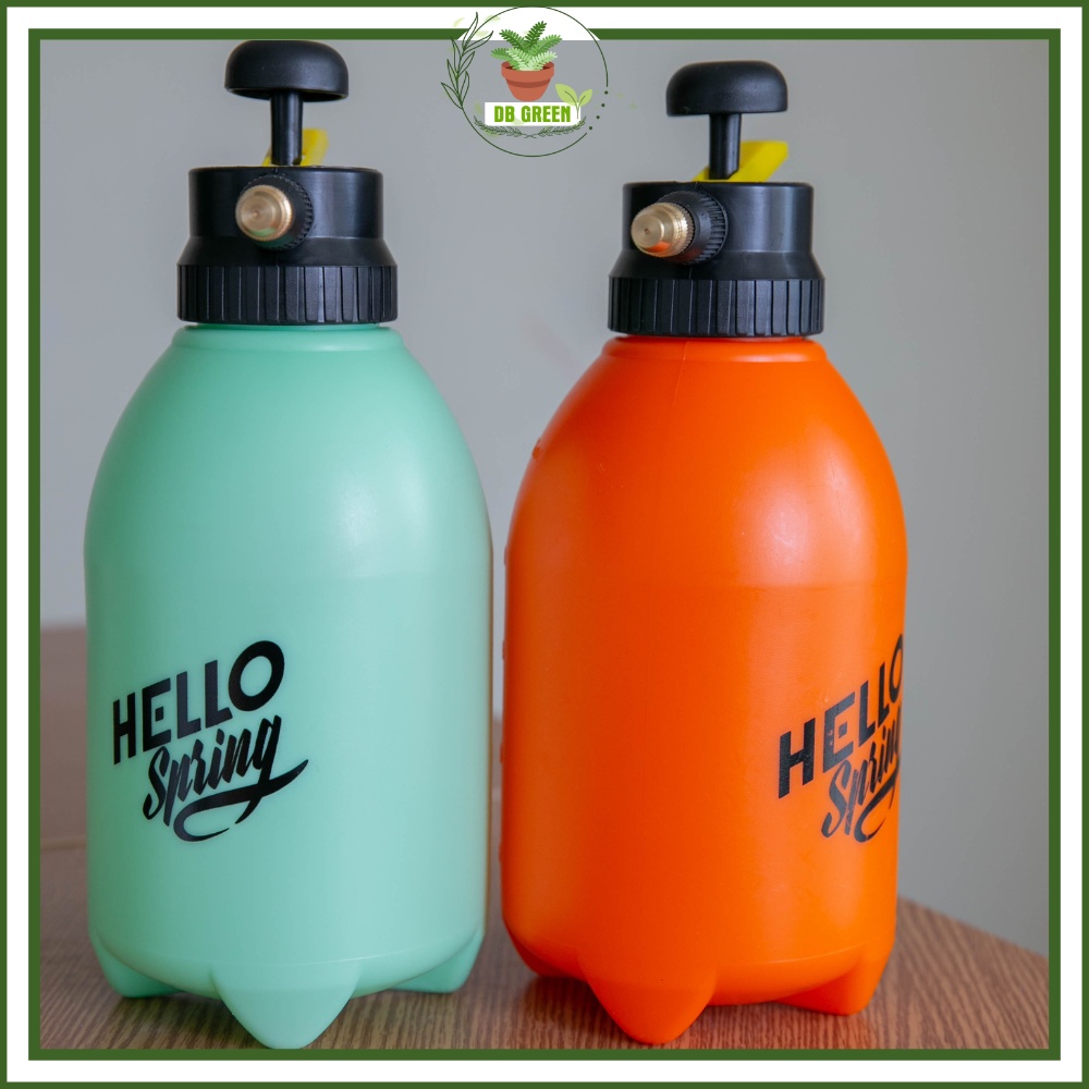 Bình Tưới Cây 2L HELLO SPRING, Bình Xịt Phun Sương Tưới Cây Tự Động - Tùy Chỉnh Lực Phun