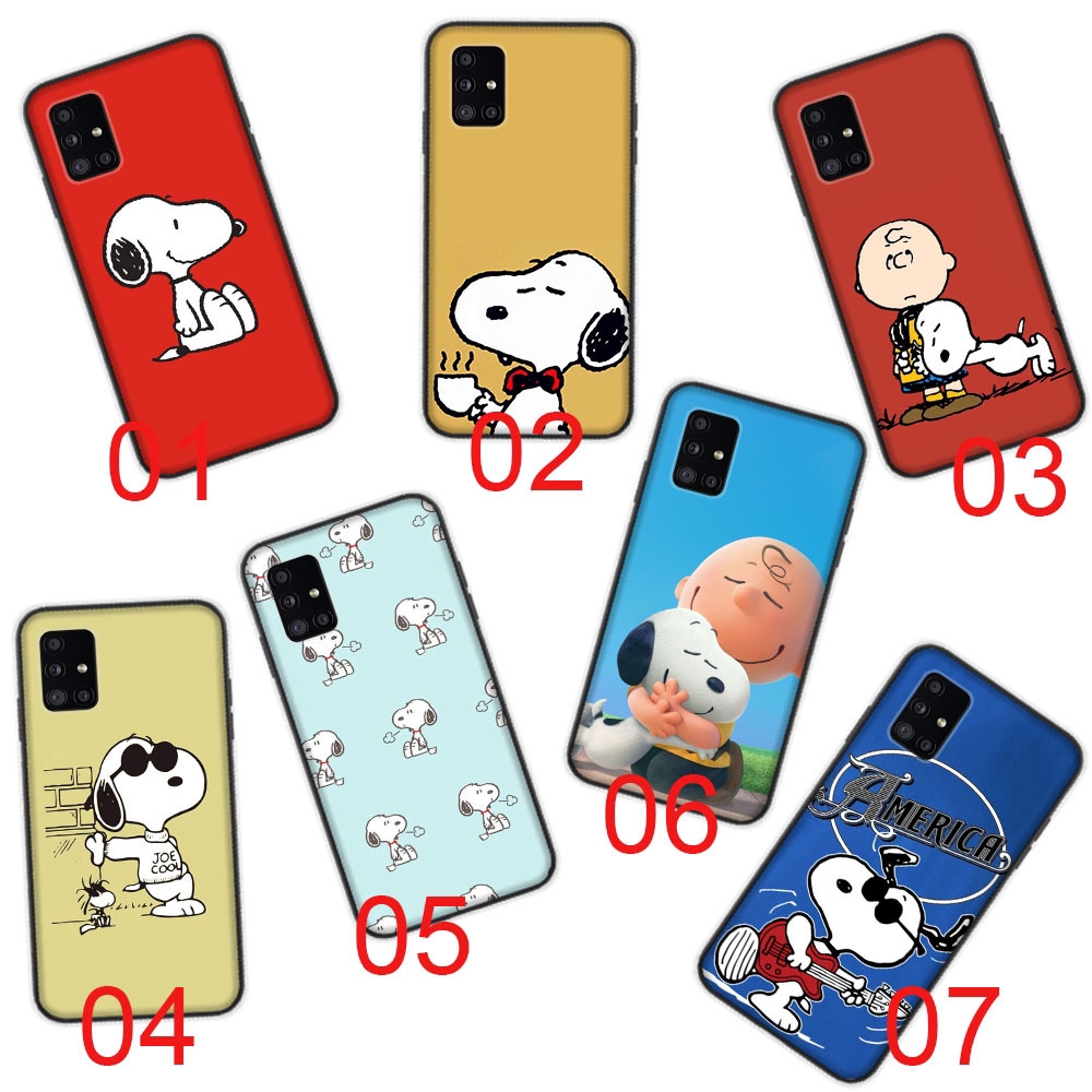 Ốp điện thoại hình chó Snoopy cho SAMSUNG GALAXY A11 A21 A41 A51 A71 A81 A91