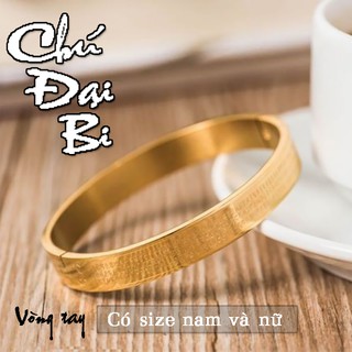 [CSJ] VÒNG TAY TITAN CHÚ ĐẠI BI CÓ SIZE NAM VÀ NỮ