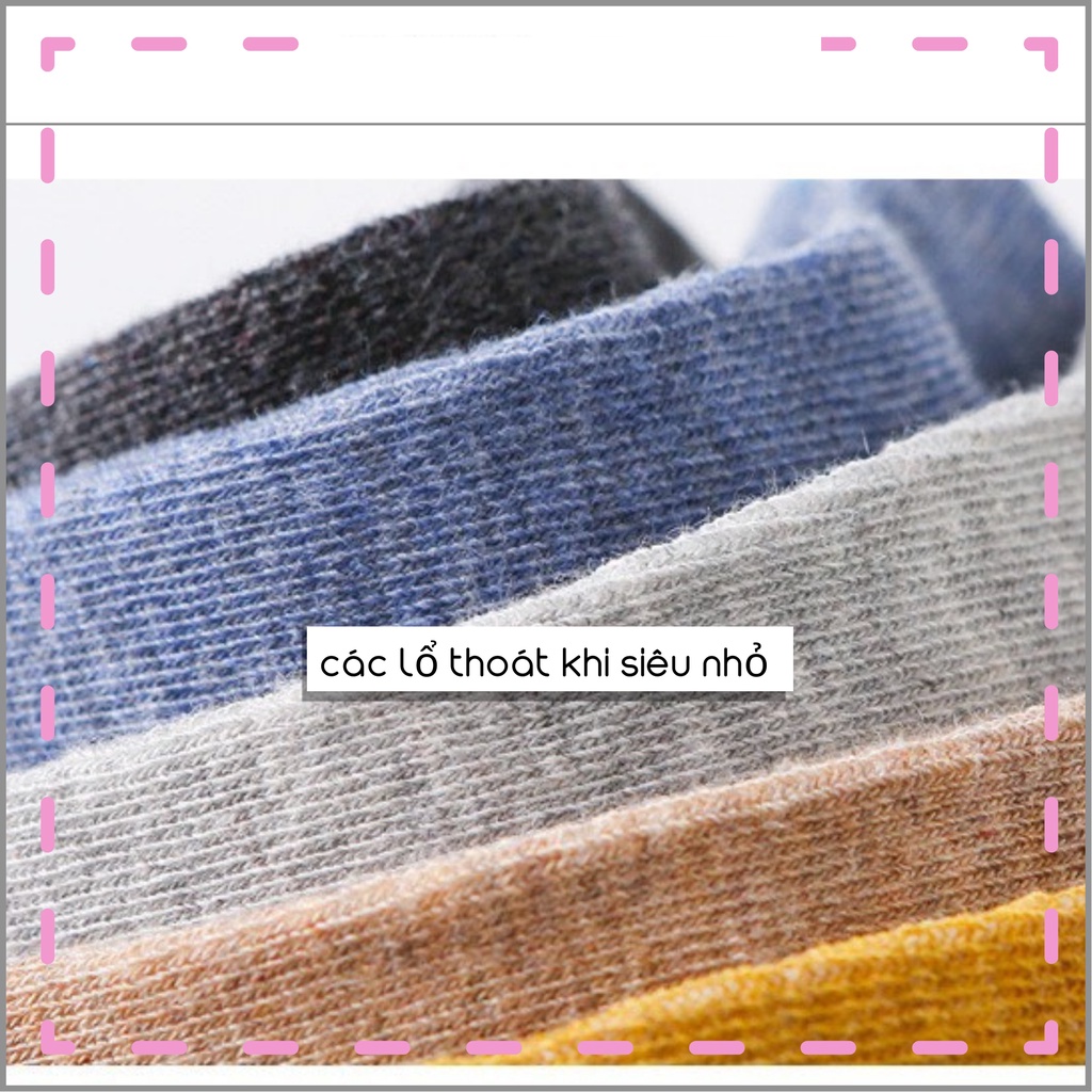 Tất nam nữ cổ ngắn trơn nhiều màu - vớ cotton thoáng mát kháng khuẩn