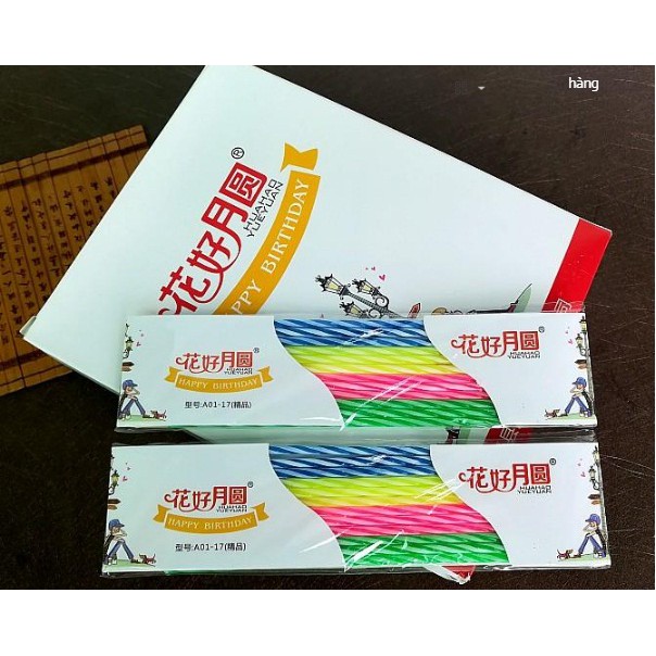 Nến Nhũ HPBD Nến Tăm 55k Hộp 24 Vỉ Pháo Phụt dùng trong Tiệc Sinh Nhật