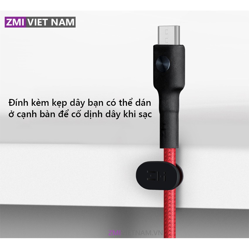 Dây Cáp Micro USB ZMI AL603 Bọc Vải Dù Siêu Bền Dài 1m | Bảo Hành 18 Tháng