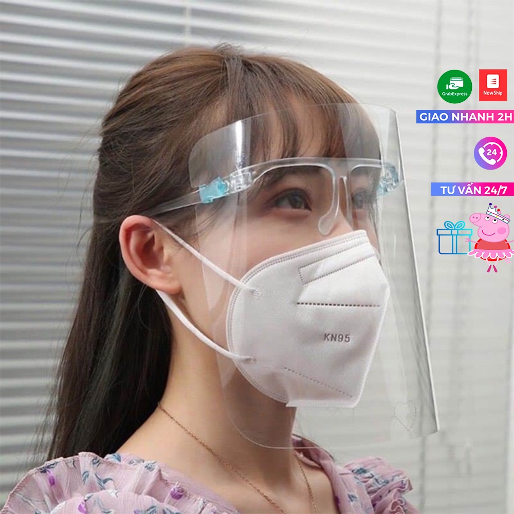 Kính bảo hộ, kính chống dịch trong suốt, màn che full mặt chống tia bắn dẻo mềm, đeo không mỏi mắt, giá rẻ | BigBuy360 - bigbuy360.vn