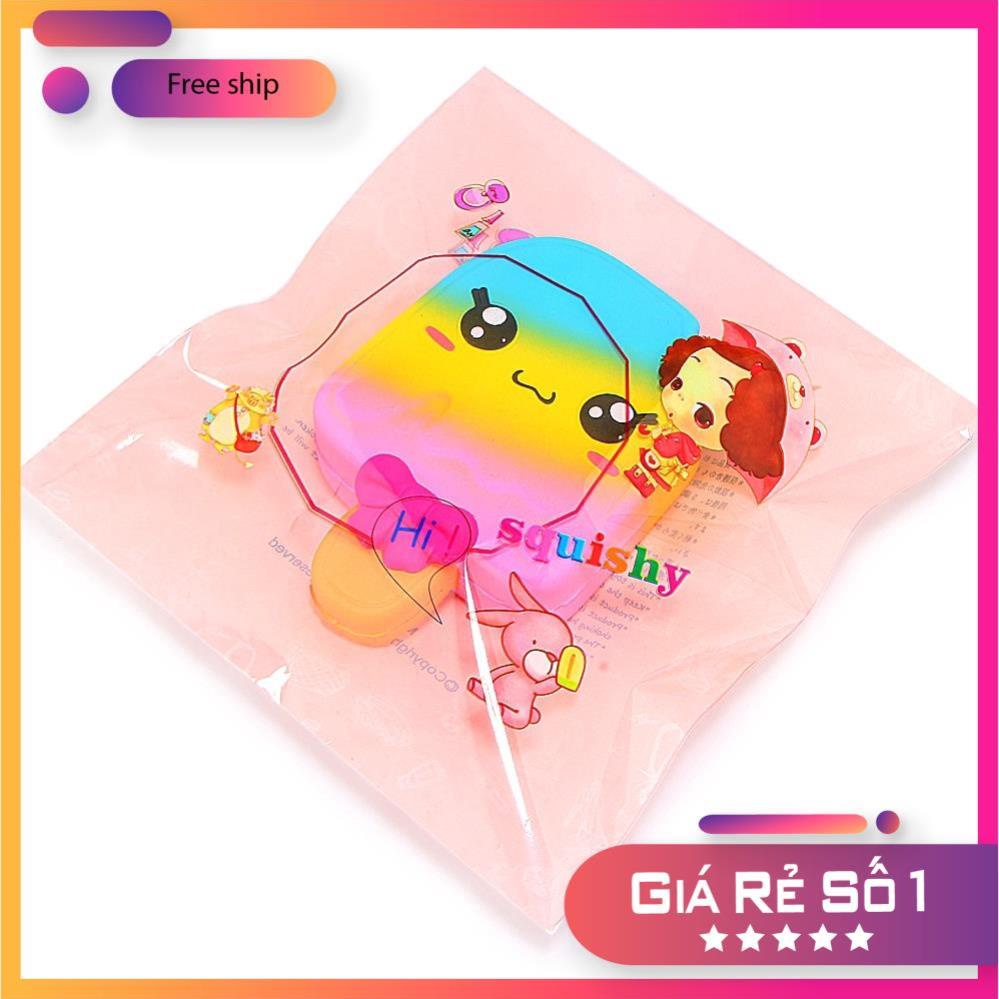 Đồ chơi nắm bóp Squishy hình que kem nhiều màu xinh xắn