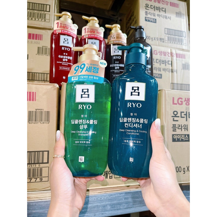 Sét Dầu Gội, Xả Ryo Hàn Quốc Chai 550ml