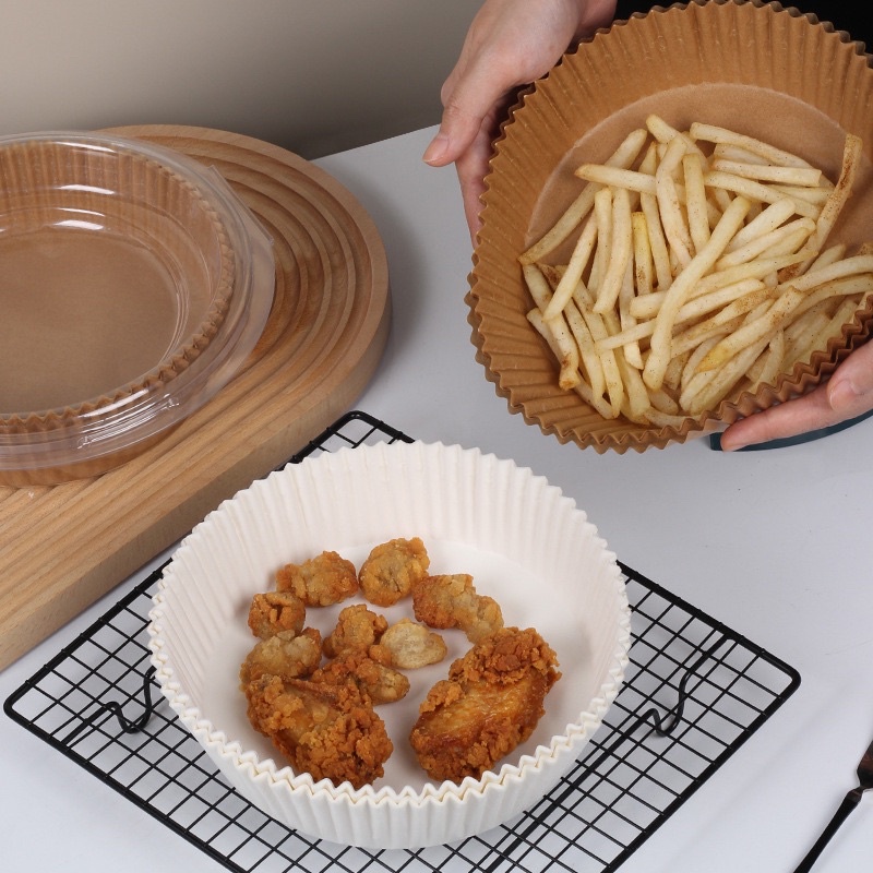 [Xả Kho] Giấy nến thấm dầu dạng khay tròn cho nồi chiên không dầu