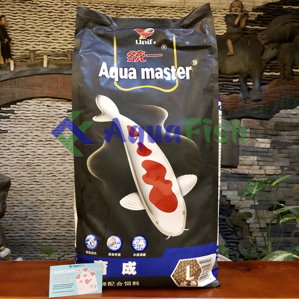 Thức Ăn Cao Cấp Cho Cá Koi Aqua Master 5kg (giúp koi nhanh lớn, tăng trưởng mạnh và phát triển màu sắc tự nhiên)