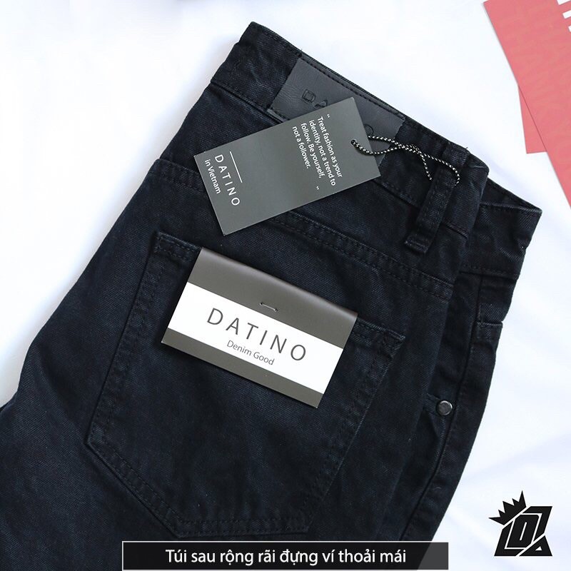 [Mã SKAMA06 giảm 8% TỐI ĐA 50K đơn250K] Quần Short Jean Nam DATINO màu Đen Wash Bụi, bền màu không xù | BigBuy360 - bigbuy360.vn