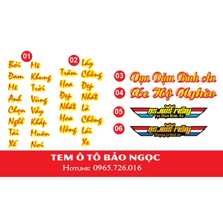Tem xe tải Vạn dặm bình an