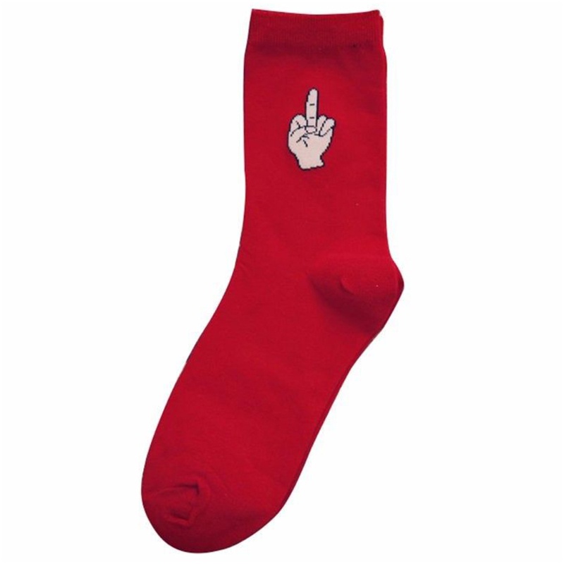 XIXI Vớ Cotton Dài Màu Kẹo Ngọt Họa Tiết Hoạt Hình Vui Nhộn Thời Trang Mùa Đông Cho Nữ