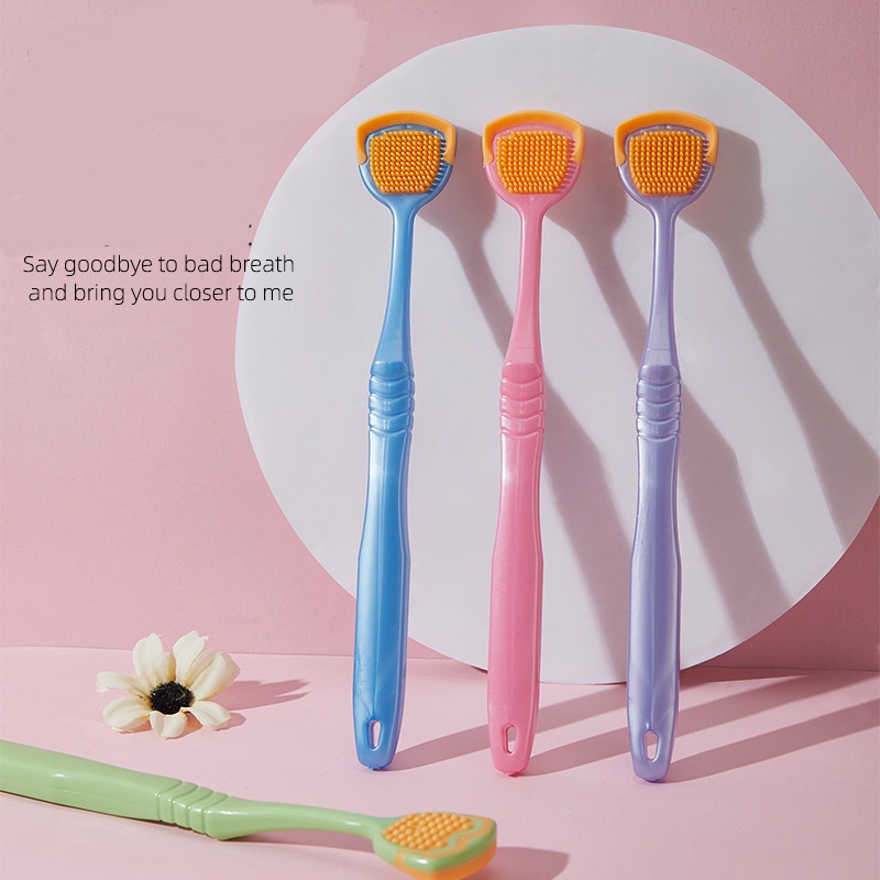 Bàn chải vệ sinh lưỡi thiết kế hai mặt tiện lợi