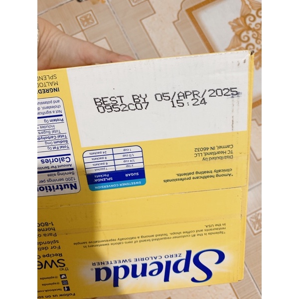 đường ăn kiêng SPLENDA 1200 gói của Mỹ