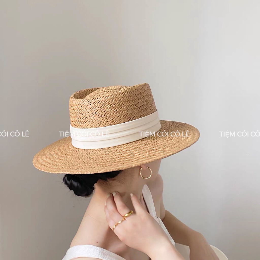 Nón cói Gaucho loại 1 vành rộng thời trang chuẩn form cho nàng đi biển, chụp ảnh sống ảo - Tiệm Cói Cô Lê