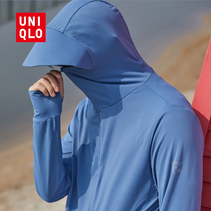 UNIQLO Áo Khoác Dù Thể Thao Chống Tia UV Chống Nắng Cho Nam