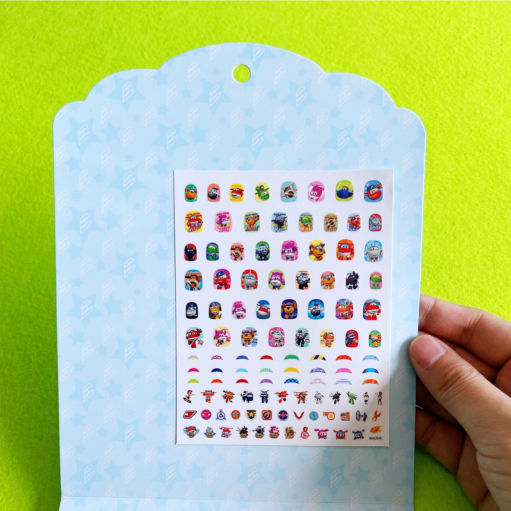 Tờ nhãn dán 100 hình trang trí móng tay hoạt hình disney