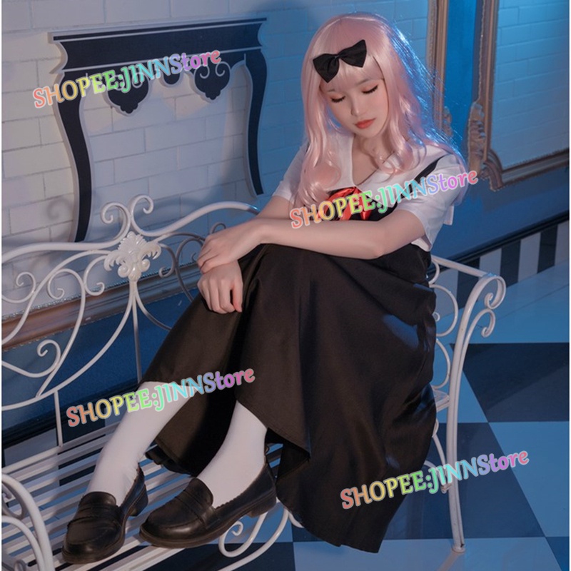 Jinn Bộ Đồng Phục Cosplay Nhân Vật Anime Nhật Bản Kaguya-Sama: Love Is War Kèm Băng Đô Cho Nữ Shinomiya Kaguya/ Fujiwara Chika