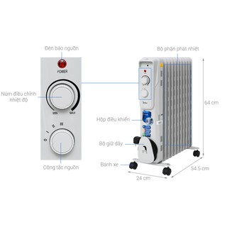 QUẠT SƯỞI DẦU MIDEA MH-023-11A