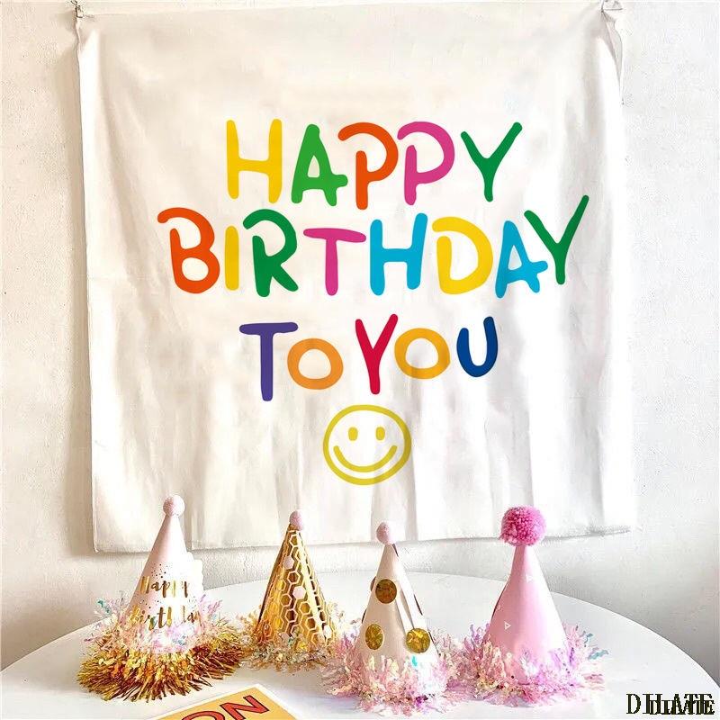 Banner - Thảm treo tường trang trí sinh nhật kiểu Hàn Quốc