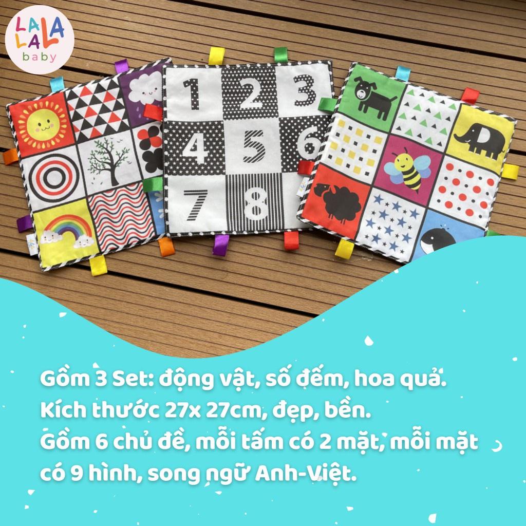Tranh Vải Tummy Time Màu Sắc Lalala Baby Các Chủ Đề Kích Thích Thị Giác Cho Bé Sơ Sinh, Phát Triển Não Bộ - Timikid