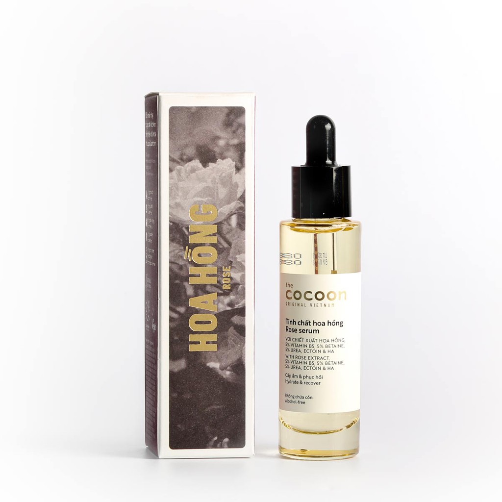 Tinh chất hoa hồng cocoon 30ml (rose serum) thuần chay