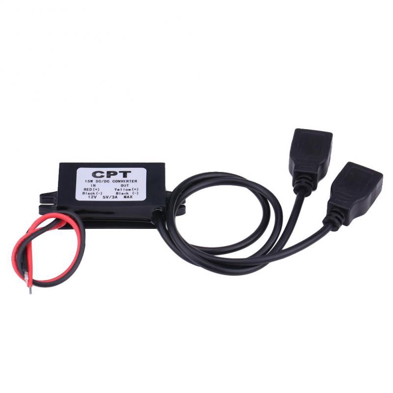 Mô đun chuyển đổi sạc 3A DC 12V sang 5V USB kép cho điện thoại trên xe ô tô