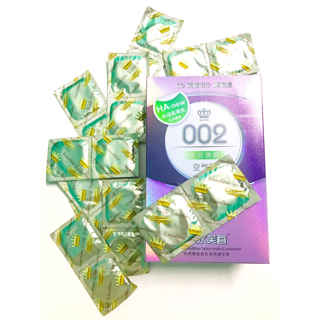 Bao cao su 002_Hộp 100 chiếc_Hàng nội địa Trung