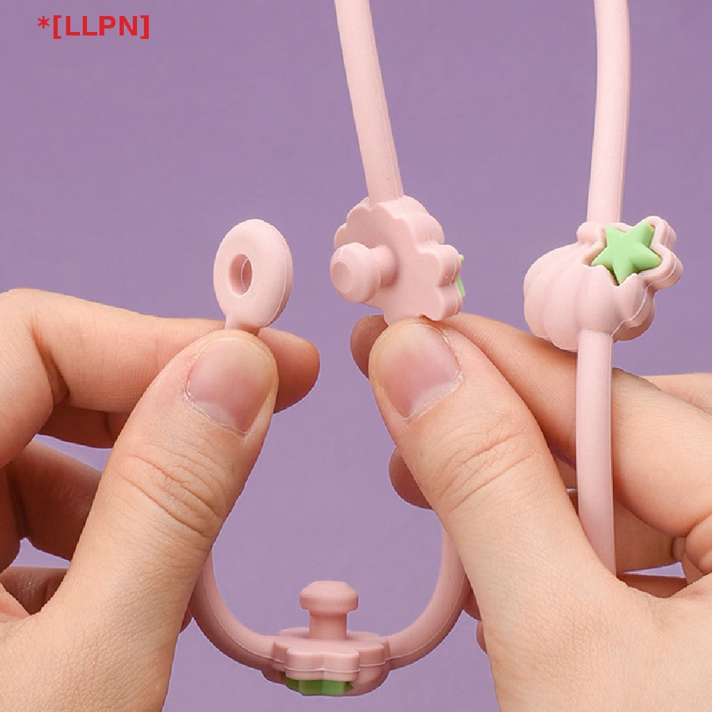 Dây Đeo Bình Sữa / Núm Vú Giả Bằng Silicon Mềm Chống Rơi Chống Thất Lạc Có Thể Điều Chỉnh Cho Bé