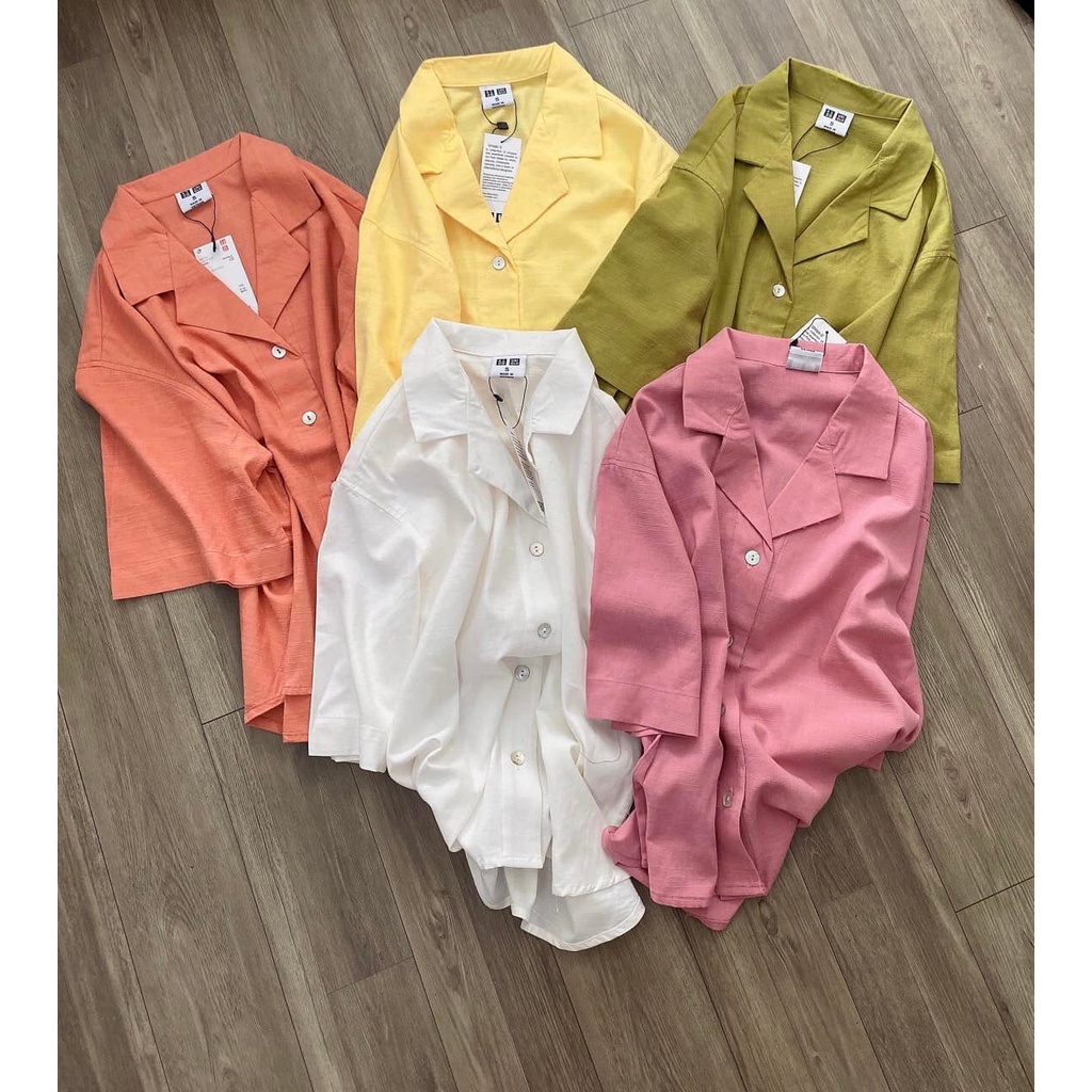 Áo sơ mi dư xịn 05 màu - chất linen mát mẻ