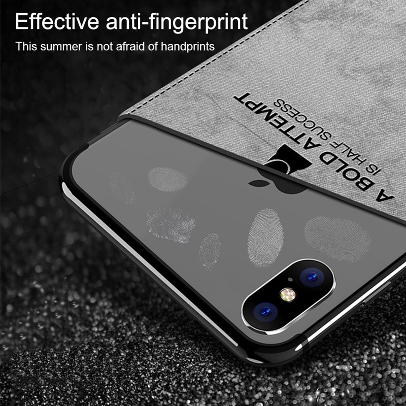 Soft TPU edge Canvas Embossed Deer Phone Case For Iphone X XR 7plus 8 | BigBuy360 - bigbuy360.vn