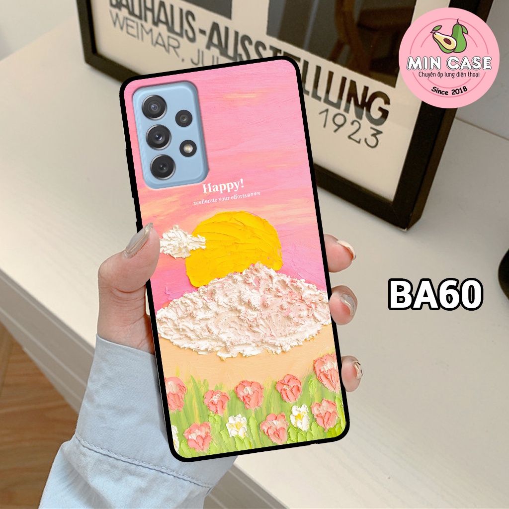 Ốp lưng điện thoại Samsung A23/ A33/ A53/ A13/ A32 4G/ A52/ A52s/ A72 in hình hoa tím vintage dễ thương