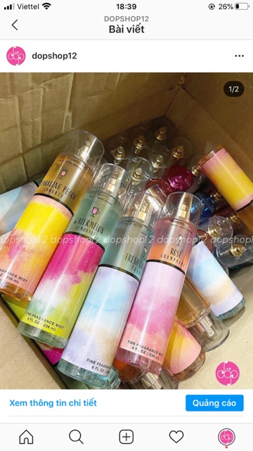 xịt thơm cơ thể BBW 236ml | BigBuy360 - bigbuy360.vn