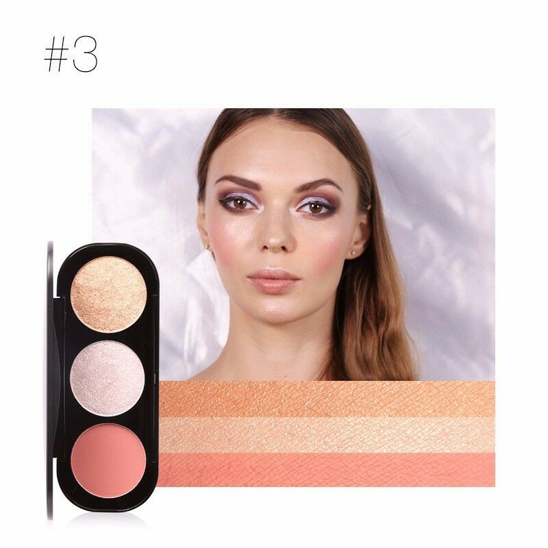 Phấn Má Hồng + Bắt Sáng Focallure Triple Colors Effect Blush & Highlighter Palette FA-26 | BigBuy360 - bigbuy360.vn