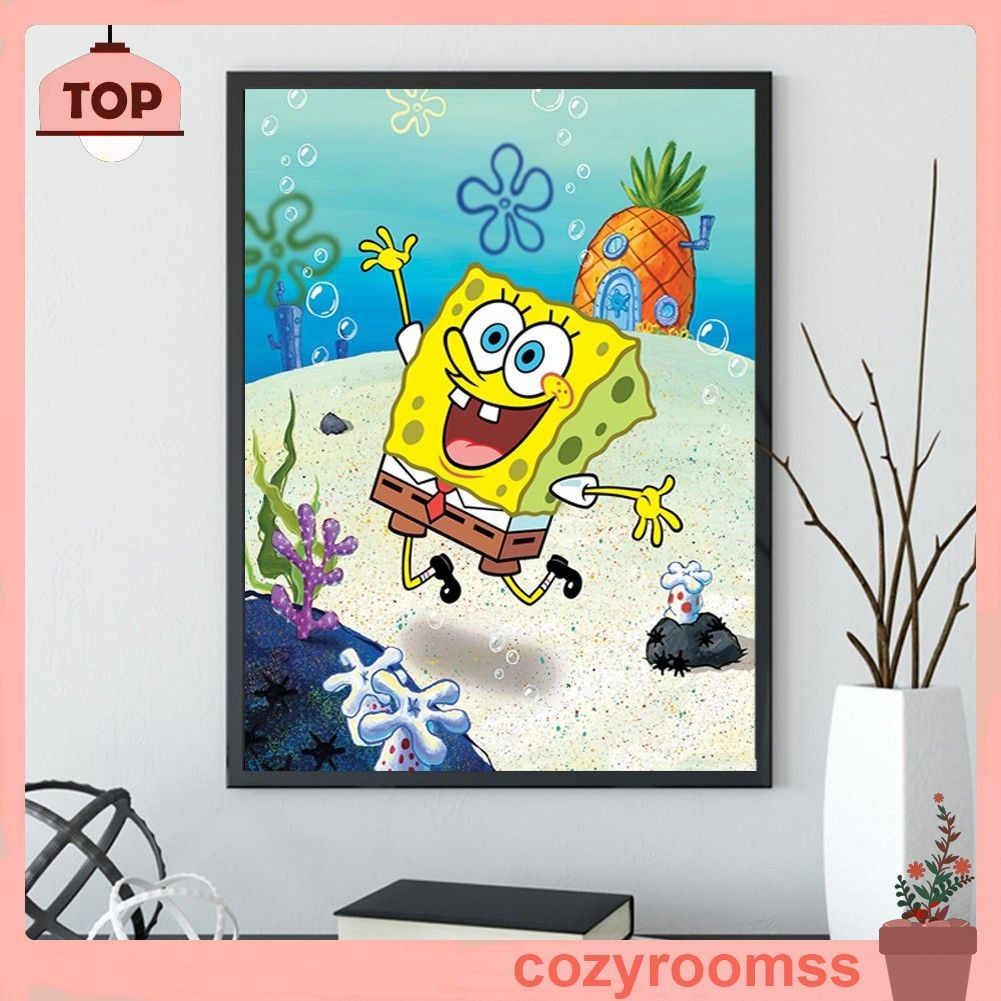 Bộ Tranh Đính Trang Trí Hình Hoạt Hình 5d Diy