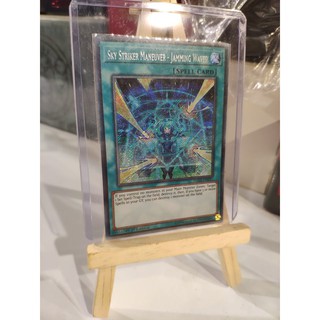 Lá bài thẻ bài Yugioh Sky Striker Maneuver - Jamming Waves - Secret Rare - Tặng bọc bài nhựa bảo quản