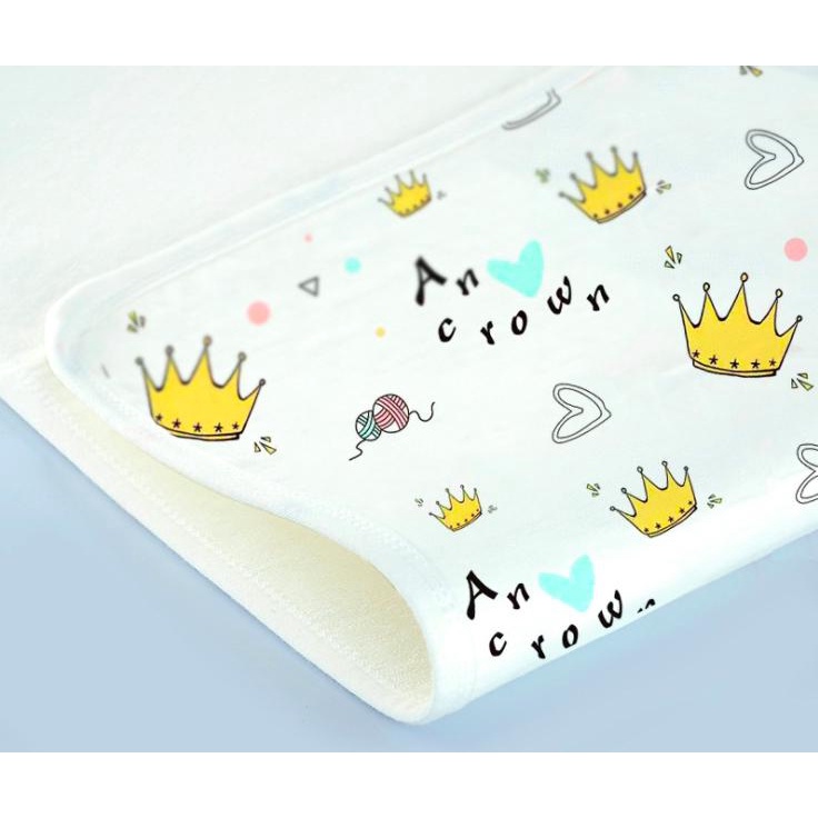 Lót Chống Thấm Sợi Tre, Miếng Lót Thay Bỉm Chống Thấm 5 Lớp Organic Cho Bé KT 50*70cm, Thị Nắng Store