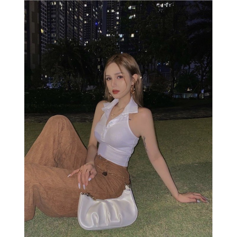 Túi Đeo Chéo Nữ Da Mềm Đám Mây Phối Dây Xích Đeo Nhiều Kiểu | BigBuy360 - bigbuy360.vn