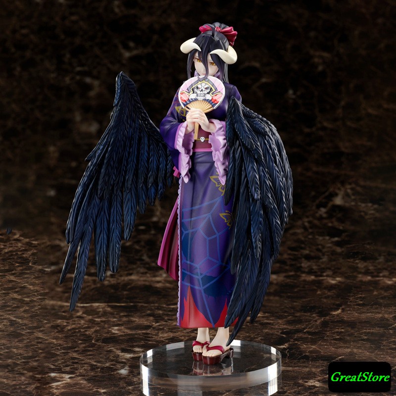 ( CÓ SẴN ) Mô hình Albedo ( phiên bản kimono tím ) trong OVERLORD Lạc Vào Thế Giới Game 1/7 scale - Figure