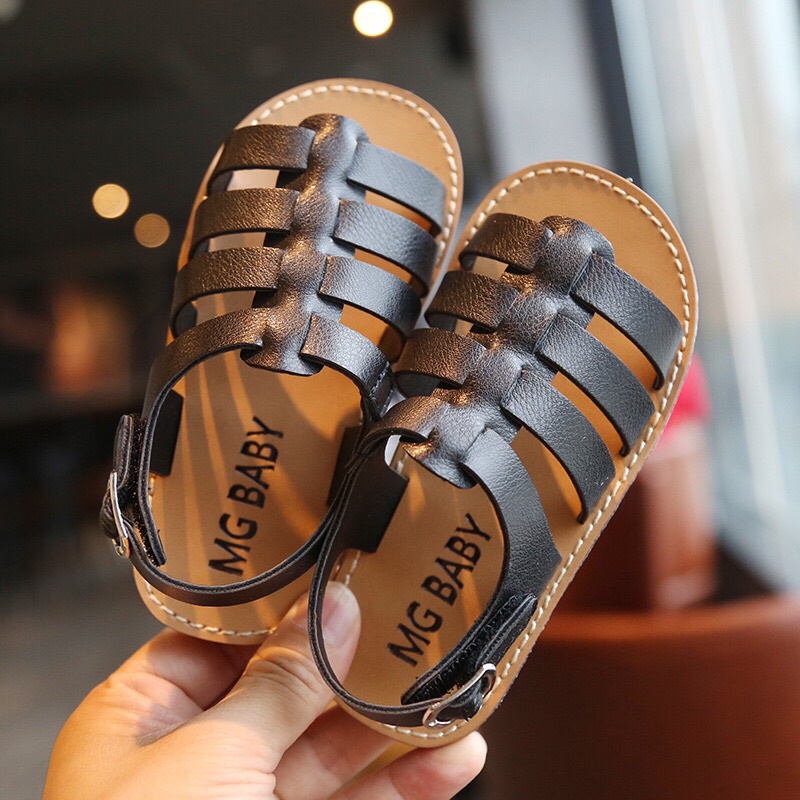Sandal 4 quai ngang phong cách Hàn cho bé gái hàng fullbox mã V531