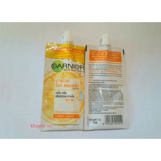 lẻ típ kem dưỡng trắng da GARNIER thái lan
