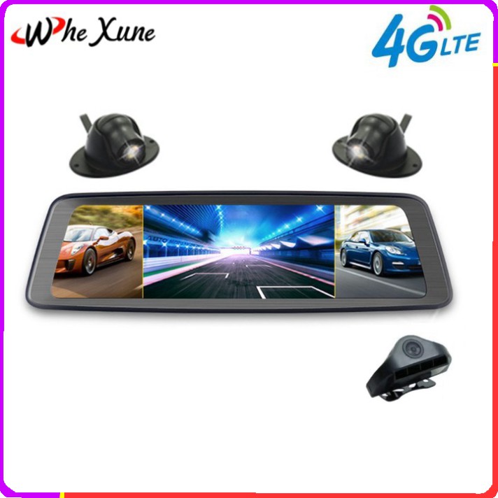 Sản Phẩm Camera hành trình 360 độ ô tô. Thương hiệu cao cấp Whexune - K950 (tích hợp 4 camera, Android Wifi GPS)