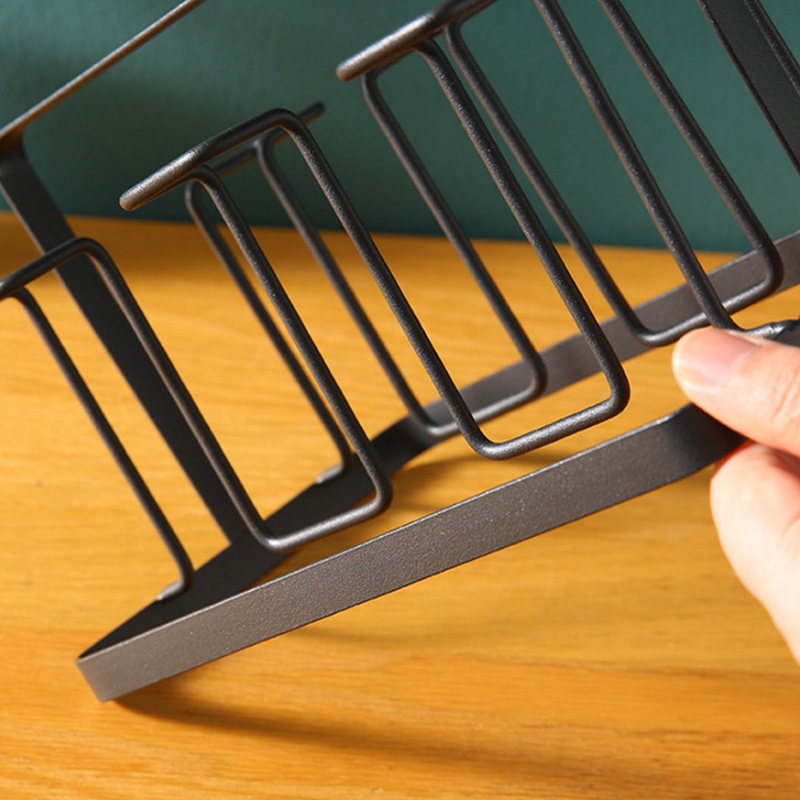 Giá Đỡ 6 Cốc Thủy Tinh Phơi Khô Tiện Dụng Cho Nhà Bếp