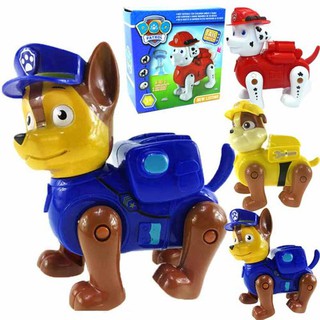 Đồ chơi chú chó cứu hộ, chạy pin màu hồng