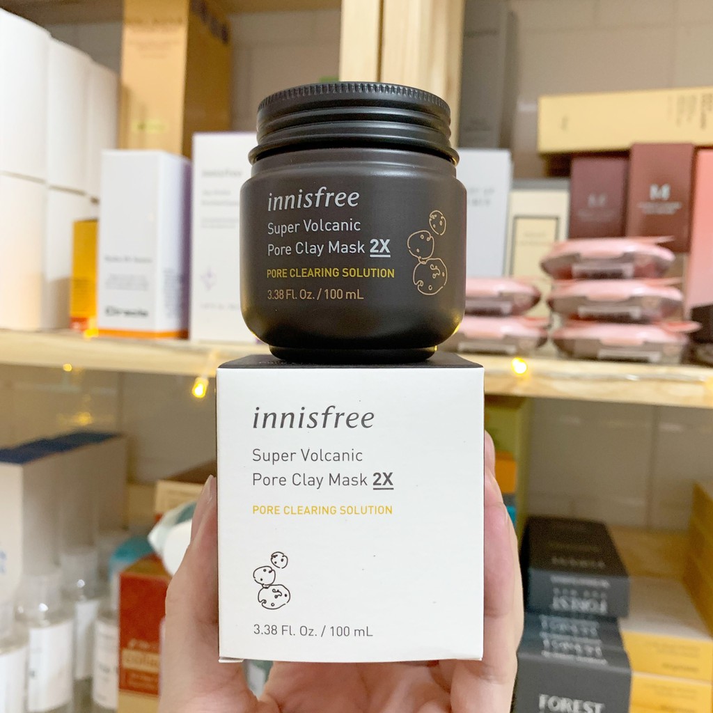 𝗜𝗻𝗻𝗶𝘀𝗳𝗿𝗲𝗲 - Mặt Nạ Đất Sét Innisfree Super Volcanic Pore Clay Mask 2X - Siêu mặt nạ chăm sóc lỗ chân lông