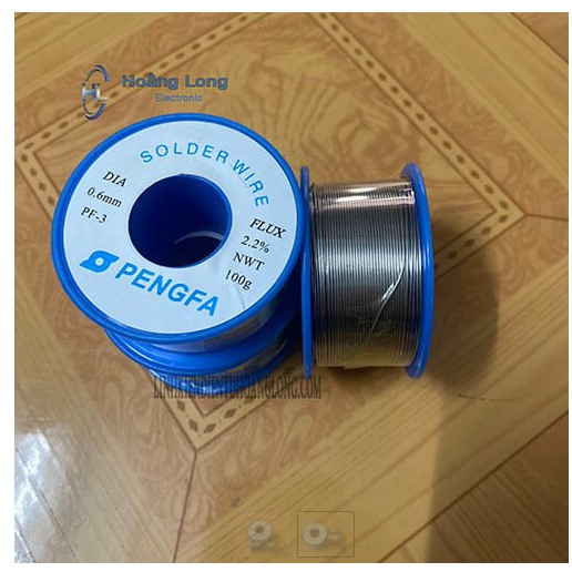 Thiếc Hàn PengFa Loại Tốt 0.6mm Sn63 Pb37 100g (Solder Wire)