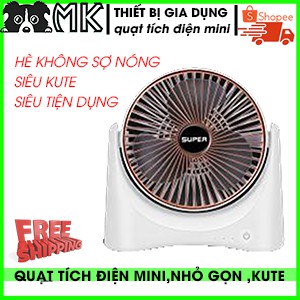 💥 Bảo Hành 1 Đổi 1💥 Quạt Tích Điện mini SUPER Fan, 3 Chế Độ Gió Mạnh Mẽ, Nhỏ gọn Tiện Lợi, An Toàn Khi Sử Dụng, Mới 2021