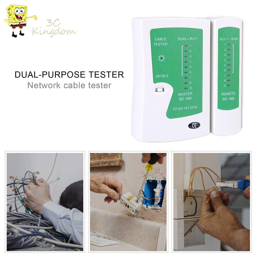 ☆Pro☆ Network Cable Tester Test Cat5 Utp Ethernet Tool Cat5 6 Rj11 8P Cable Tester