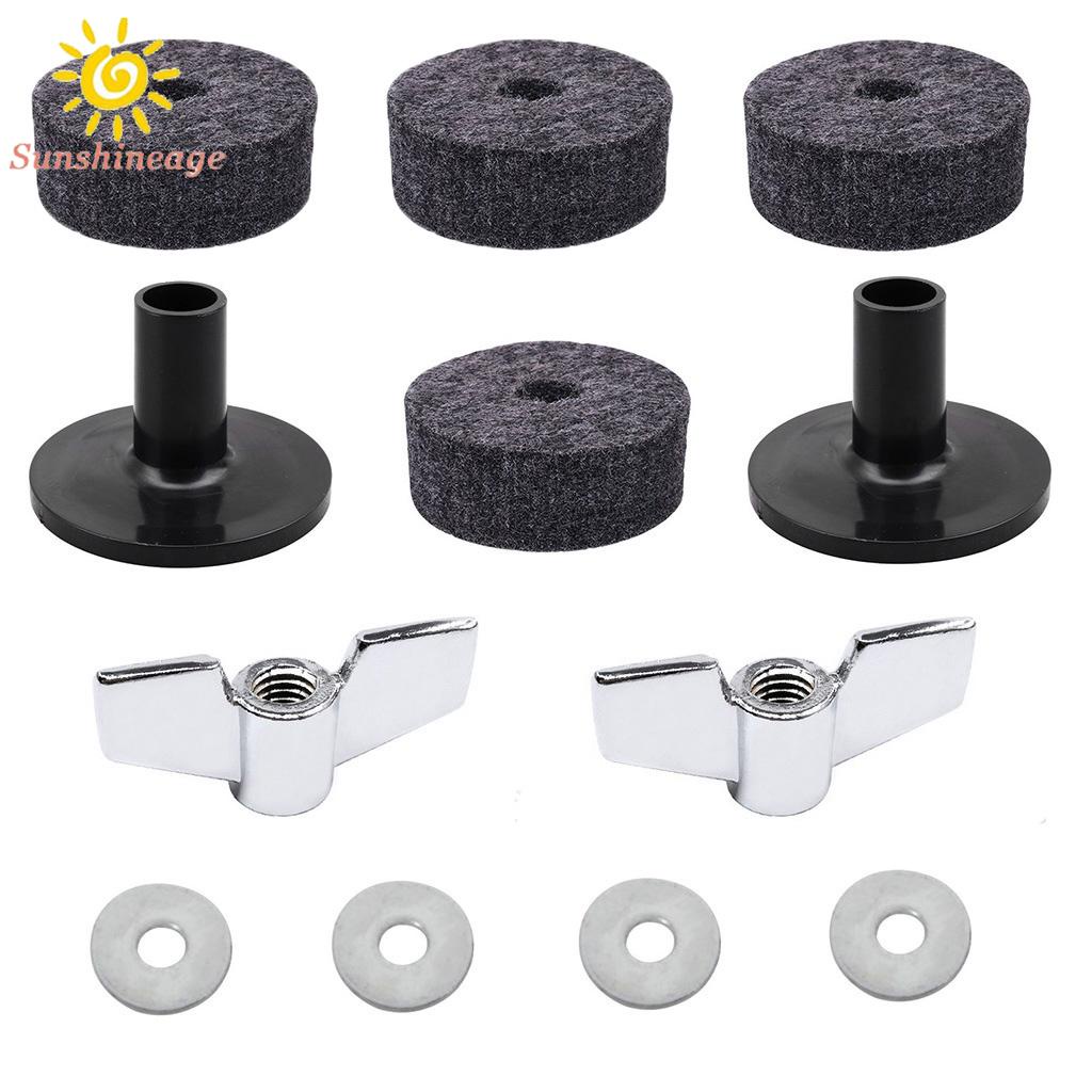 SUNAGE- ~Shelf drum kit 4cm Felt Washer Butterfly Nuts Cymbal Sleeves Gray Parts【SUNAGE-HOT Fashion】