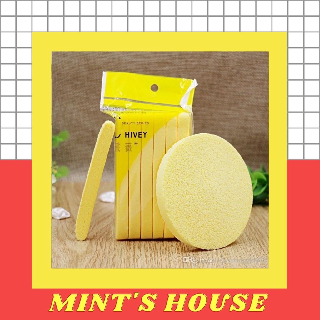Bọt Biển Rửa Mặt Vinchy - Gói 12 miếng