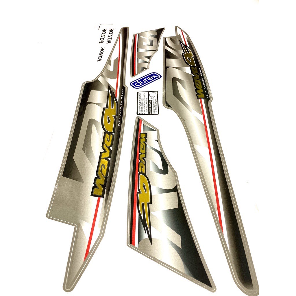 TEM RỜI Crom WAVE ALPHA MẪU HÓT. ĐỦ MÀU. Dán cho Wave 50cc/100cc/110cc Mẫu Mới 2022 vip1