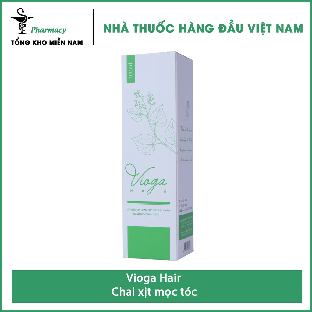 Chai xịt mọc tóc Vioga Hair - Phục hồi ngăn ngừa tóc xơ và rụng tóc – chai 100ml - Tổng Kho MiềnNam